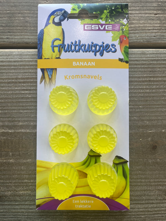 FRUITCUP BANANA ZAK A 6 STUKS ACTIE 1+1 gratis  op=op