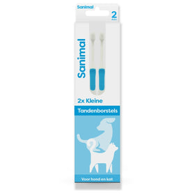 Sanimal Kleine Tandenborstels 2 stuks