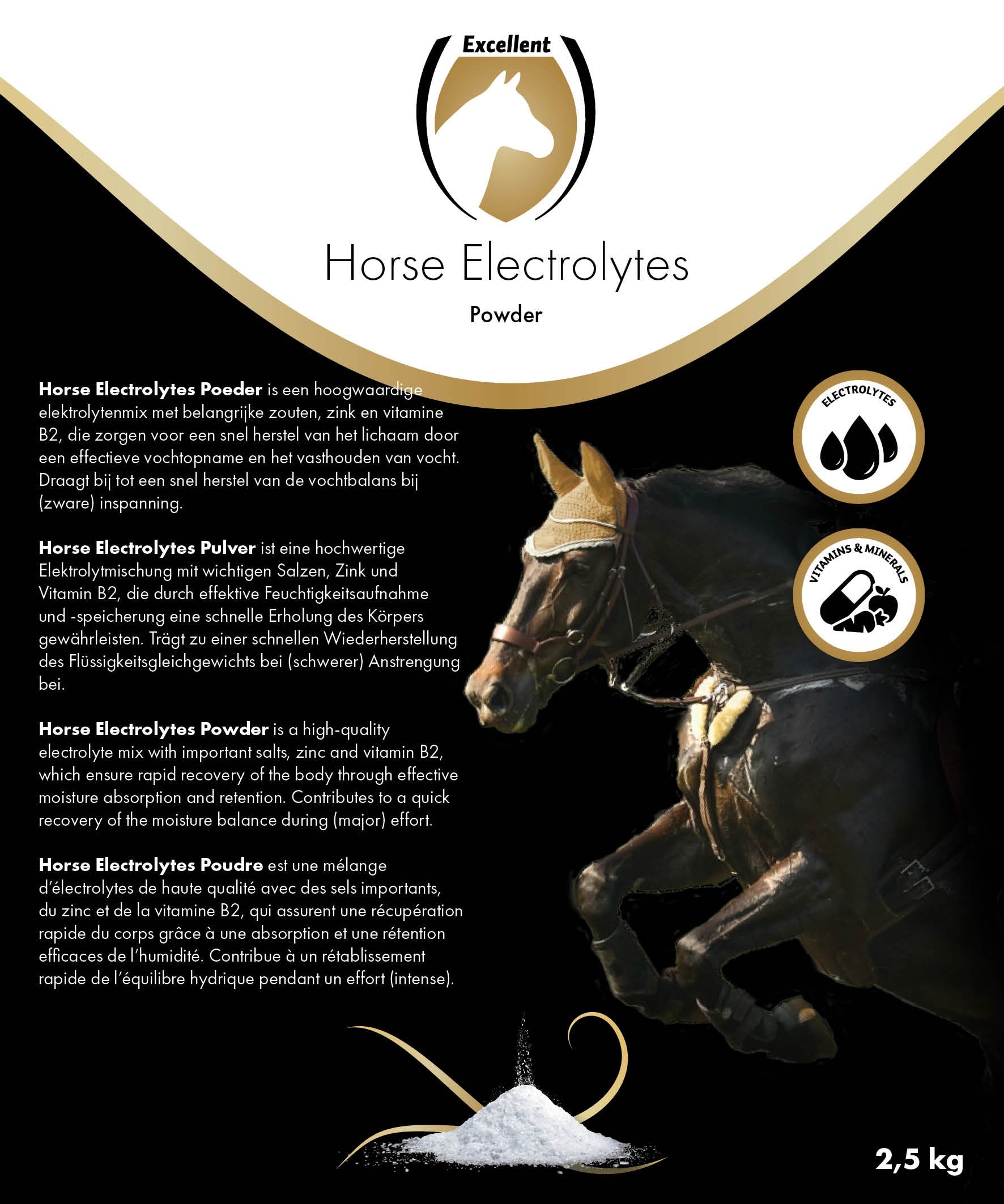 Excellent Horse Electrolytes Powder 2,5 kg