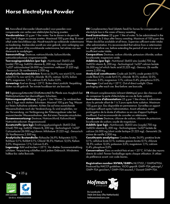 Excellent Horse Electrolytes Powder 2,5 kg