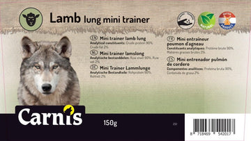 Carnis Lam Long Mini Trainer 150Gr. AANBEVOLEN door Puppy Trainers - 0