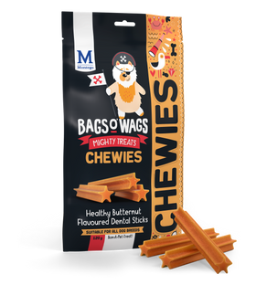 Montego Bags O' Wags Chewies Butternut Dental Sticks