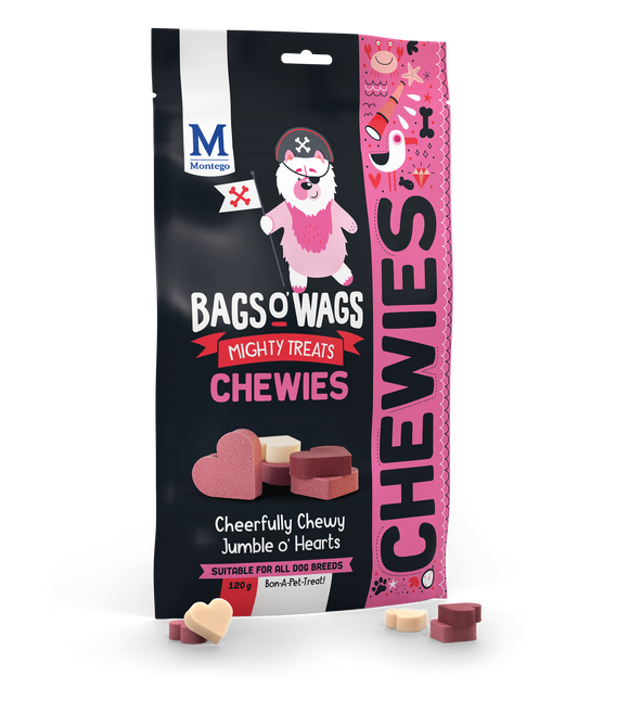Montego Bags O' Wags Chewies Chewy Hearts