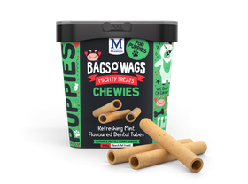 Montego Bags O' Wags Chewies Puppy Mint Dental Tubes
