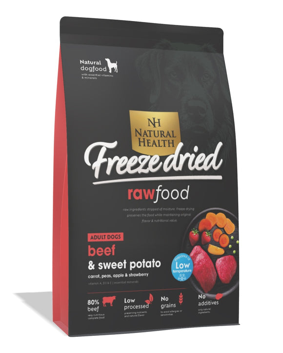 Natural Health Dog FREEZE DRIED 80% Beef