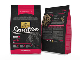 Natural Health Dog ADULT LARGE BITES Lam & Rijst
