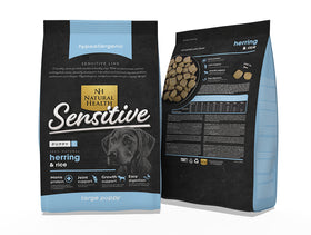 Natural Health Dog PUPPY LARGE BITES Vis & Rijst