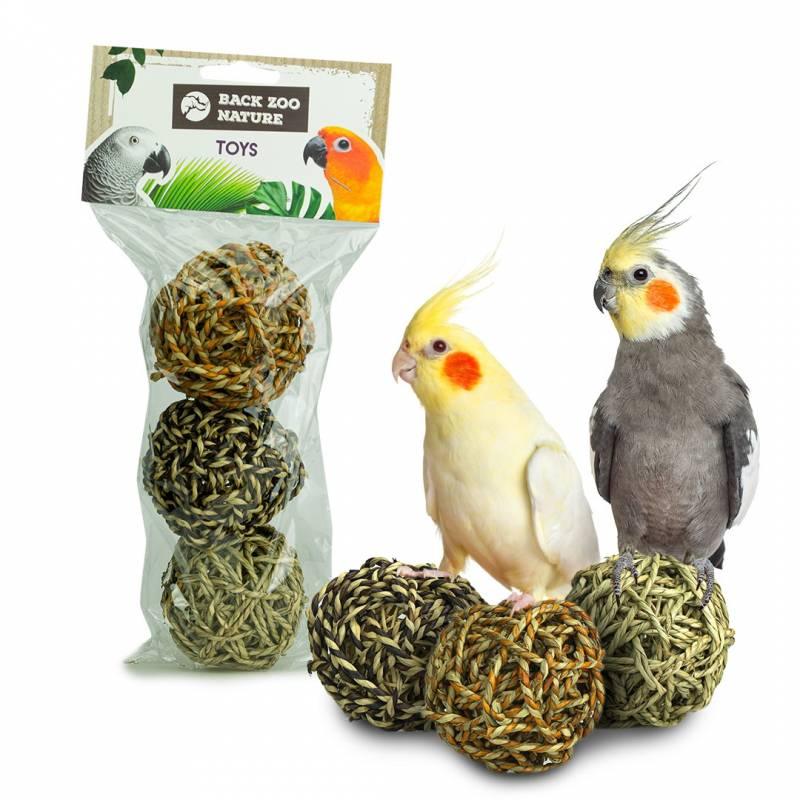 Back Zoo Nature Giant Seagrass Balls (3 stuks) - Aquarif Parrots