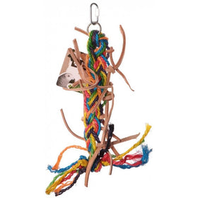 Back Zoo Nature Sisal and Leather String 39 cm - Aquarif Parrots